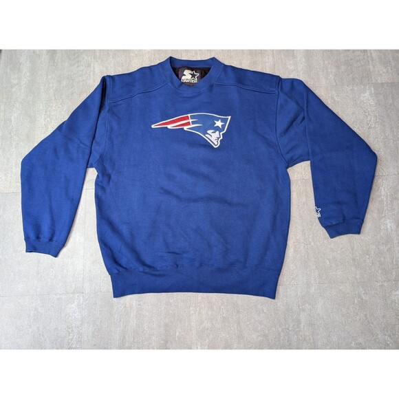 Starter Other - Vintage Starter Embroidered New England Patriots Blue Sweatshirt Medium